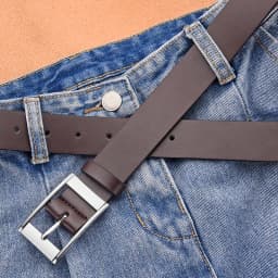 Retro Men's Pin Buckle PU Belt Trendy Versatile Business Belt Fashion Men's Unique Design Belt