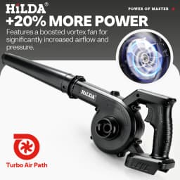 HILDA 21V Wireless Air Blower Vacuum 2-in-1 Wash Blow Dual Function Portable Electric Dust Blower Cleaner For Dust Removal