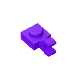 Gobricks GDS-813 PLATE 1X1 W/HOLDER VERTICAL compatible with lego 6019 61252 children's toys Assembles Building Blocks Technical