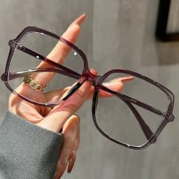 Far Sight Goggle Luxury Trend Eye Protection Myopia Glasses Retro Square Frame Eyeglasses Trend of Ultra-light Ladies Frame