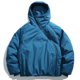 Winter Men Jackets Diagonal Zipper Hooded Parkas Thicken Warm Coat Black Loose Casual Padded Jacket Outwear for Male 2025