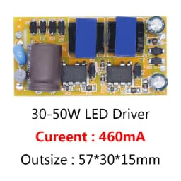 New LED Driver 600MA 30W 40W 50W 60W 70W 80W 460mA Light Transformer AC175-265V Power Adapter DC80-120V For LED Spot Bulb DIY