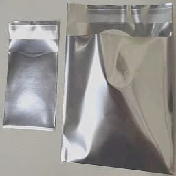 100pcs Silver Color Self-Adhesive Aluminum Foil Self-Sealing Bags Small Card Badges Jewelry Packaging Pouches Blind Bag Supplier