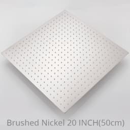Uythner Shower Head 20 Inch Luxury Ultrathin Square Rainfall Shower Head Stainless Steel Chrome Bathroom Faucet Accessory