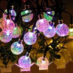 Outdoor Solar Crystal Globe Lights 8 Modes Xmas Waterproof Crystal Balls Lamp for Patio Wedding Halloween Christmas Tree Decor