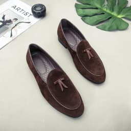Men's Suede Tassel Loafers Size：38-44 Soft Soled Comfortable Loafers Simple Daily OfficeVersatile Casual Formal Slip on Shoes