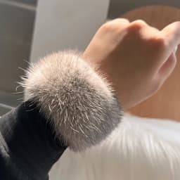 2026 New Style mink Fur Cuff Arm Warmer Lady Bracelet Real Fur Wristband Glove High Quality Fox fur Cuffs Hot Sale Wrist Warmer