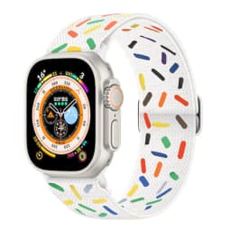 Scrunchie Strap for Apple watch band 40mm 44mm 41mm 45mm 38mm 49mm 45 mm Elastic Nylon bracelet iWatch series 8 se 7 6 5 3 Ultra