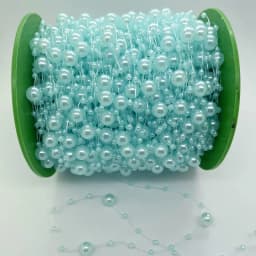 5/10yards 3-8mm Fishing Line Artificial Pearls String Beads Chain for Diy Christmas Tree Wreath Decoration Party Supplies