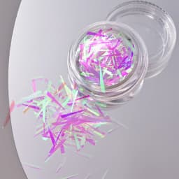 1Box Irregular Holographic Broken Glass Paper Aurora Nail Foil Decal Gradient Laser Flakes Sticker DIY Accessories Manicure Deco