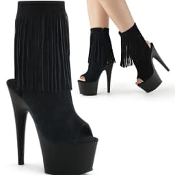 SDTRFT Tube Dance Stilettos 17cm Thin High Heels Ankle Boots Platforms Peep Toe Bride Shoes Woman Botas Mujer Party Unisex Pumps