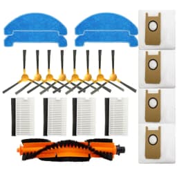 For Liectroux LILIN X6 ABIR K30 K20 X9 Robot Vacuum Cleaner Parts Main Roller Side Brush HEPA Filter Mop Cloth Rags Dust Bags
