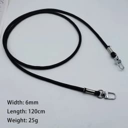 Unicolor Leather Crossbody Bag Strap Replacement with Phone Loss Prevention Chain for DIY Bag Making Projects