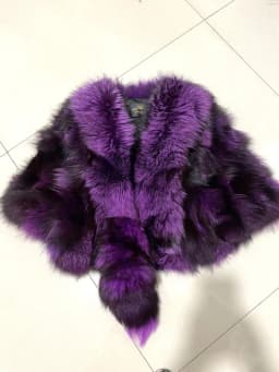 Natural Fox Fur Jacket Shawls Real Fox Fur Jacket Women Winter Natural Fur Vest Fashion Short Coat Shawl Temperament
