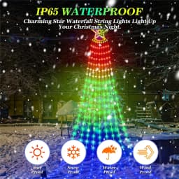 305-LED RGB Remote Control Star Lights, 3 Meters USB Powered with App and 10 Modes For Tree, Patio, Garden Birthday Decoration