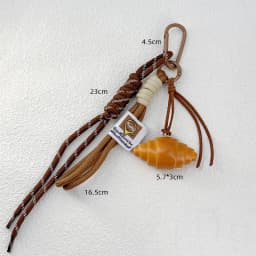 Korean Style Bread Bag Pendant Autumn-Winter Keychain Ornament Braided Rope Bag Pendant Alkali Water Bound Bread Multifunction