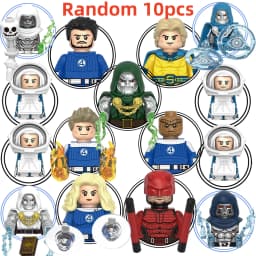 Blind Box Mini Building Blocks G0147 Figures Big Goblin Spiderman Iron Man Venom Captain Hawk Deadpool Armor Christmas Gift Toys