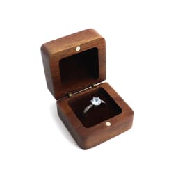 Wood Engagement Ring Box for Proposal - Wood Ring Box - Small Engagement Ring Box - Ring Holder