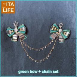 Italife 40 Cm Gold Chain with Bow Ita Bag Accessories Set Women Anime Display Itabag Charm Decoration Stars Chain for Girls H371