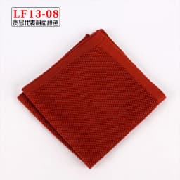 Knitting Wool Men's Solid Black Pocket Square Suit Formal Dress Accessories Small Scarf Towel Wedding Chest Handkerchief 25.5cm