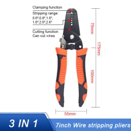 NJBLZQ 10 in 1 Wire Pliers Multifunctional Electrician Peeling Household Network Cable Wire Stripper Puller Stripper Tools