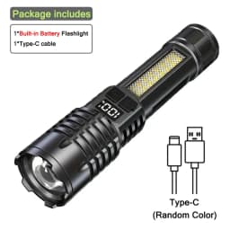 1600000 LM Super Bright Flashlight USB Rechargeable LED Long Range Tactical Torch Outdoor Waterproof Camping Fishing Lantern