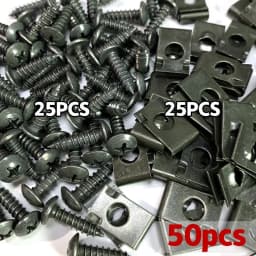 Car Fastener Clip Wholesale U-Type Metal Screw Clip Tool for Engine Undertray Splash Shield Guard Bumper Screw Car Accessories