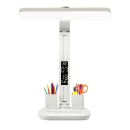 SMGXHE LED Desk Lamp, Large Area Lighting, Touch Control, 3 Color Modes, USB Powered, Foldable with Display And Pen Holder,