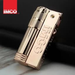 Original IMCO 6700 Retro Stainless Steel Metal Lighter Austrian Gasoline Grinding Wheel Lighter Kerosene Collection with Box