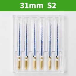 Dental Super Files Blue Rotary File Nickel Titanium Metal Root Canal File Endodontic Equipment 21/25/31mm S1/S2/F1/F2/F3/F4/F5