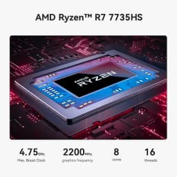 Beelink AMD Ryzen 7 7735HS SER5 MAX Mini PC SER5 MAX DDR4 24GGB 500GB SSD WiFi6 BT5.4 HD 1000M Mini Computer