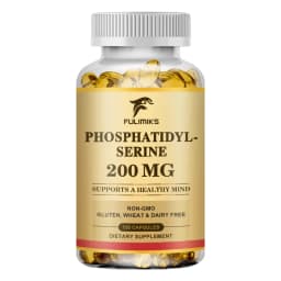 Phosphatidylserine 200mg Capsules, Support Memory Concentration Cognitive Function, Relieve Mental Stress & Nourish Brain Health