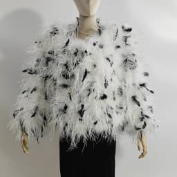 Winter Ostrich feathe Jacket Feather Coat Casual Long-sleeved Australia Imported feathe Jacket Ladies Nightclub Coat