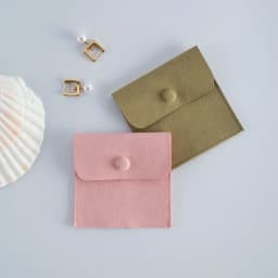 10pack Microfiber Jewelry Snap Packaging Bag Earrings Necklace Velvet Wedding Birthday Presents Gift Pouches Small Button Sack
