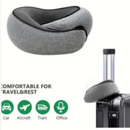 Memory Foam Travel Neck Pillow U-shaped Pillow Snail Style Travel Neck Support Portable Adjustable Soft Noon Break Sleep Pillows