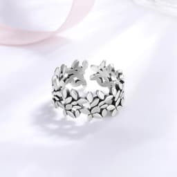 925 Sterling Silver Sanding Face Adjustable Rings For Women Ladies Elegant Luxury Quality Jewelry Accessories Jewellery