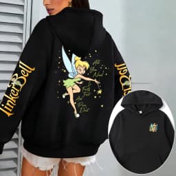 Tinker Bell Anime Men Cartoon Hoodie Women Pullover Tops Outdoor New Fashion Autumn Spring Couple Sweatshirts Clothes