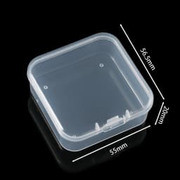 Bead Portable Organizer Box 12/24/30Pcs Small Clear Plastic Storage Containers with Hinged Lid for Storage Small Crafts Jewelry