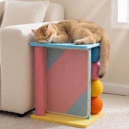 Sofa Corner Cat Scratching Post Couch Protector Sisal Scratcher Board Solid Wood Cat Scratchers Indoor Side Table Cats Furniture