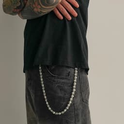 Vintage Punk Beaded Pants Chain For Men Cool Versatile Jeans Chain Goth Hip Hop Trousers Chains Clothing Accessories Gifts