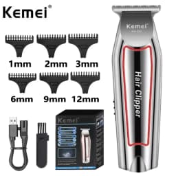 Kemei KM-032 Professional Hair Trimmer Electric Beard Trimmer for Men Hair Clipper Hair Cutter Machine Haircut Grooming Kit