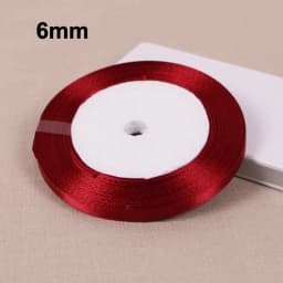 Single Face Satin Ribbon Bright Red 25 Yards Wholesale DIY Supplies Gift Wrapping Christmas Apparel Sewing Fabric Ribbon