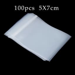 20-100Pcs Thick Clear Zip Lock Ziplock Storage Bags Heavy-Duty Transparent Plastic Small Jewelry Packing Reclosable Poly Bag
