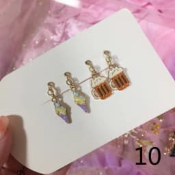 2 Pairs/Set 2 Pairs/Set New Arrivals Cute White Cats Butterfly Clip on Earrings for Kids Girls Earrings Jewelry No Pierced Child
