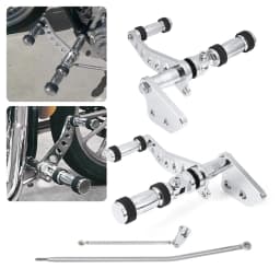Motorcycle Forward Control Foot Peg Lever Rod Fit for Harley Dyna Street Bob  Low Rider  Super Glide  Fat Bob