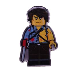 Twilight Chainsaw Evil Dead Pin Army of Darkness Hero Ash Necronomicon Book of The Dead Brooch 80s Horror Demon Movie Badge