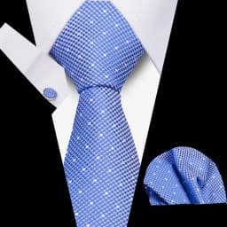 Men Business Tie Set Classic Plaid Dot Necktie Cufflinks Stripe Handkerchief For Wedding High Quality Formal Gravata Accessories