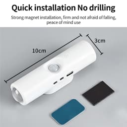 RGB Gradient Motion Sensor Night Light Rechargeable Wall Sunset Lamp Spotlight Magnetic Ambient Light for Bedroom Hallway Stairs