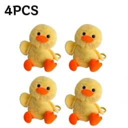 Kawaii 33cm Yellow Duck Plush Backpack Cute Cartoon Stuffed Animal Soft Schoolbag For Girls Childrens Day Gift Idea