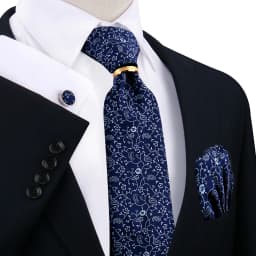 Necktie Ring For Men Luxury Tie Handkerchief Cufflinks With Gold Metal Ring Suit Paisley Red Tie For Wedding 8cm Man Accessories
